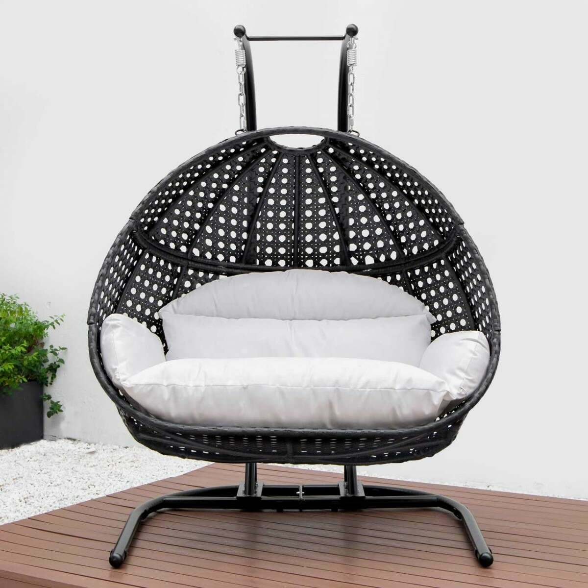 double outdoor egg chair