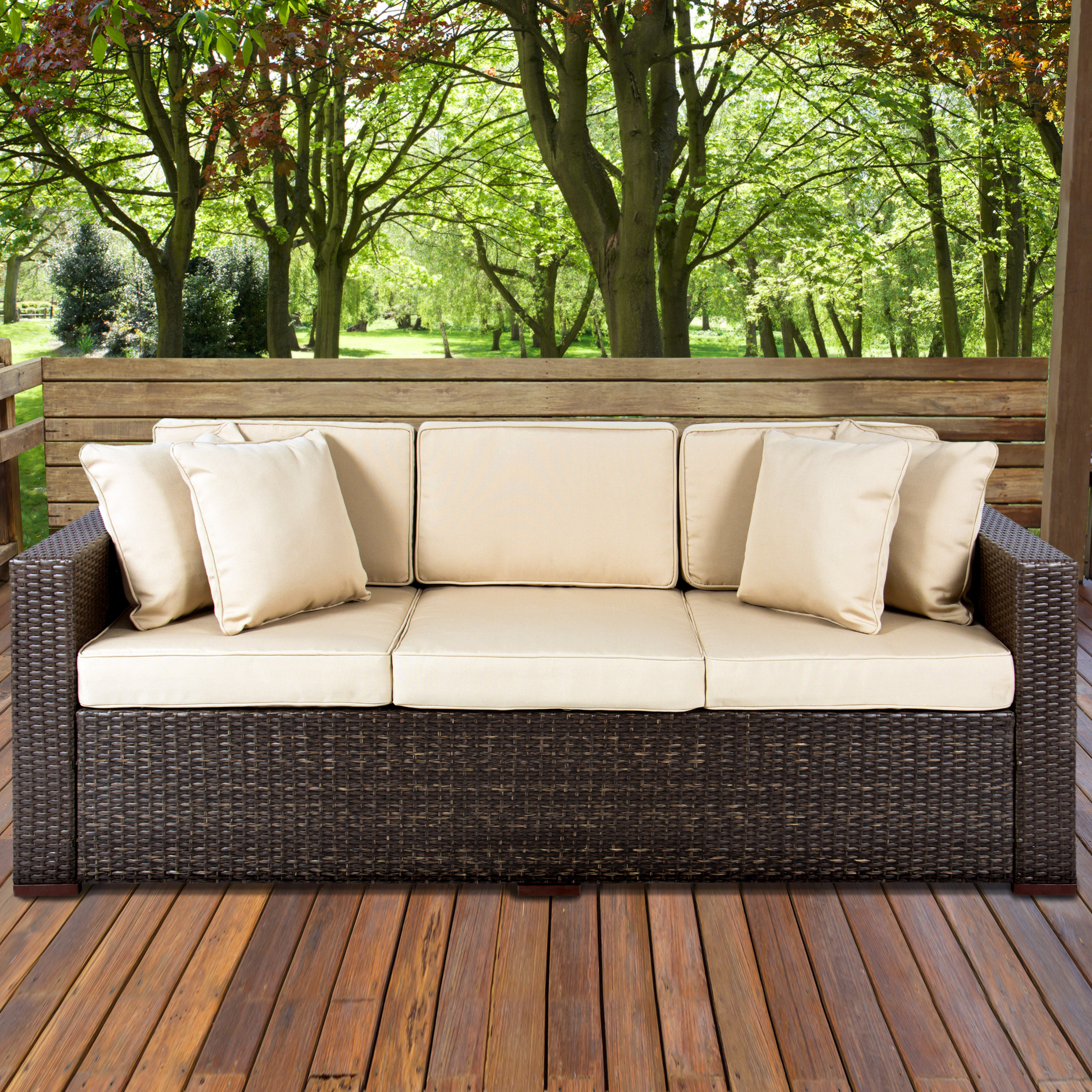 outdoor rattan sofa