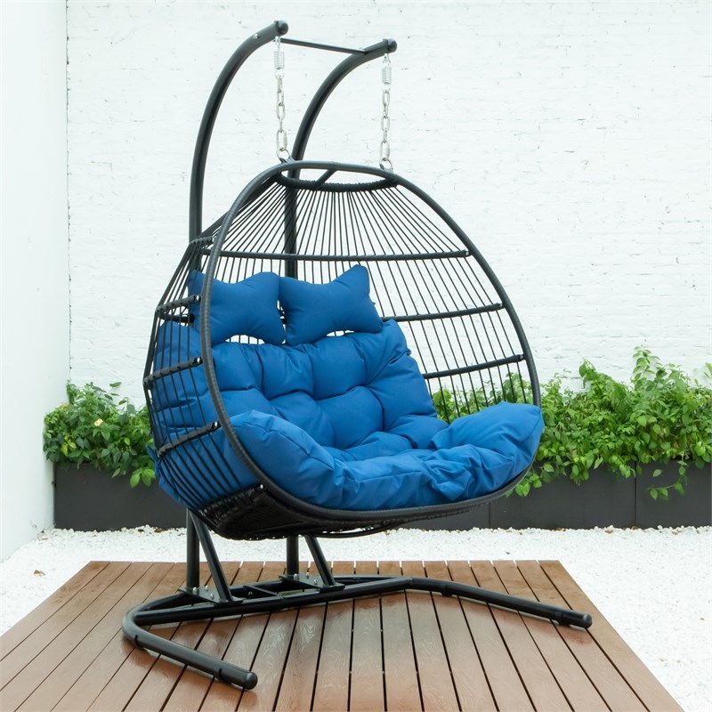 outdoor double egg chair
