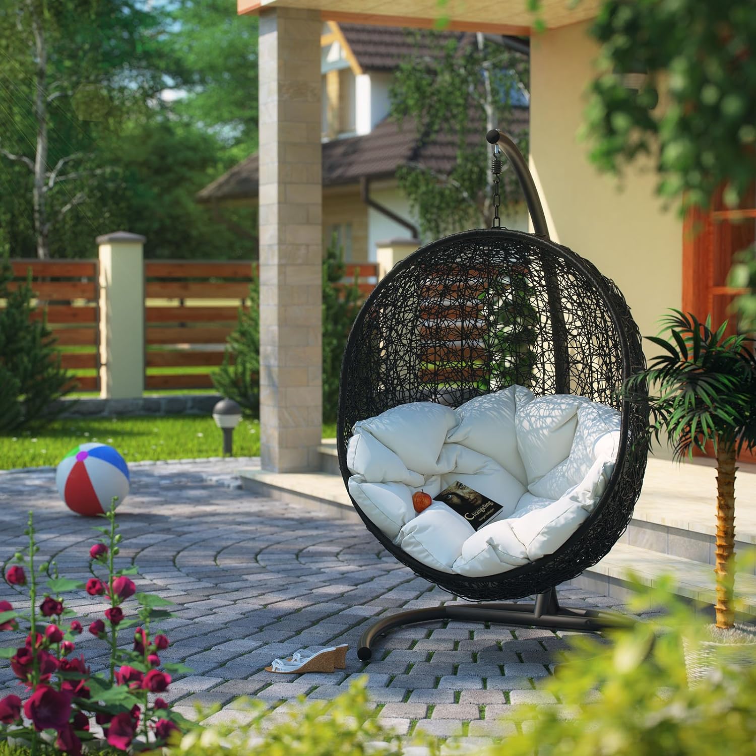 outdoor egg swing chair