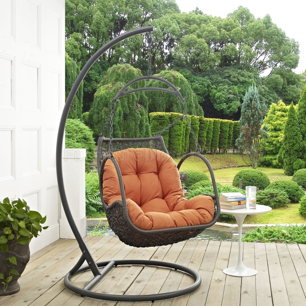 outdoor garden swing chairs