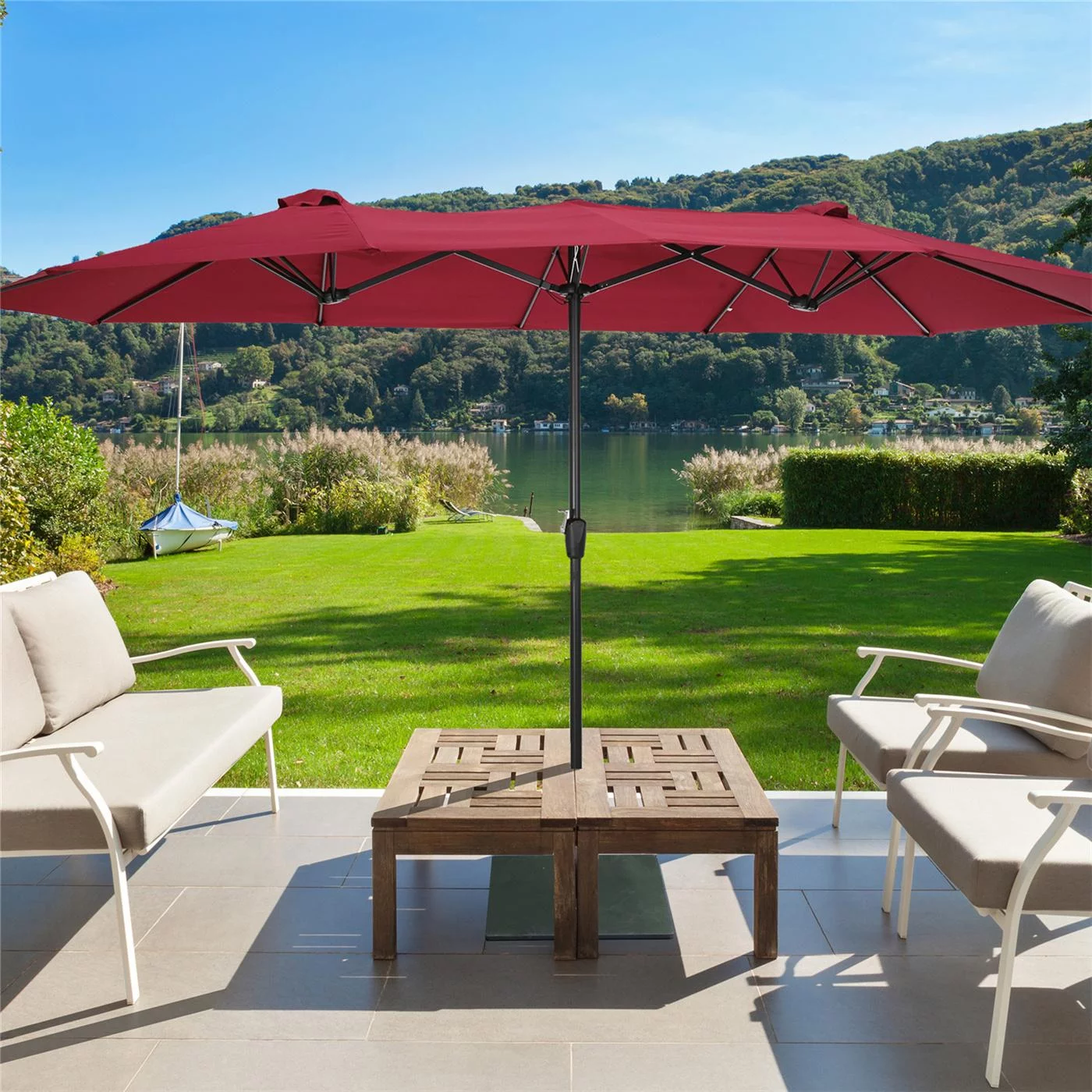 outdoor cantilever umbrellas