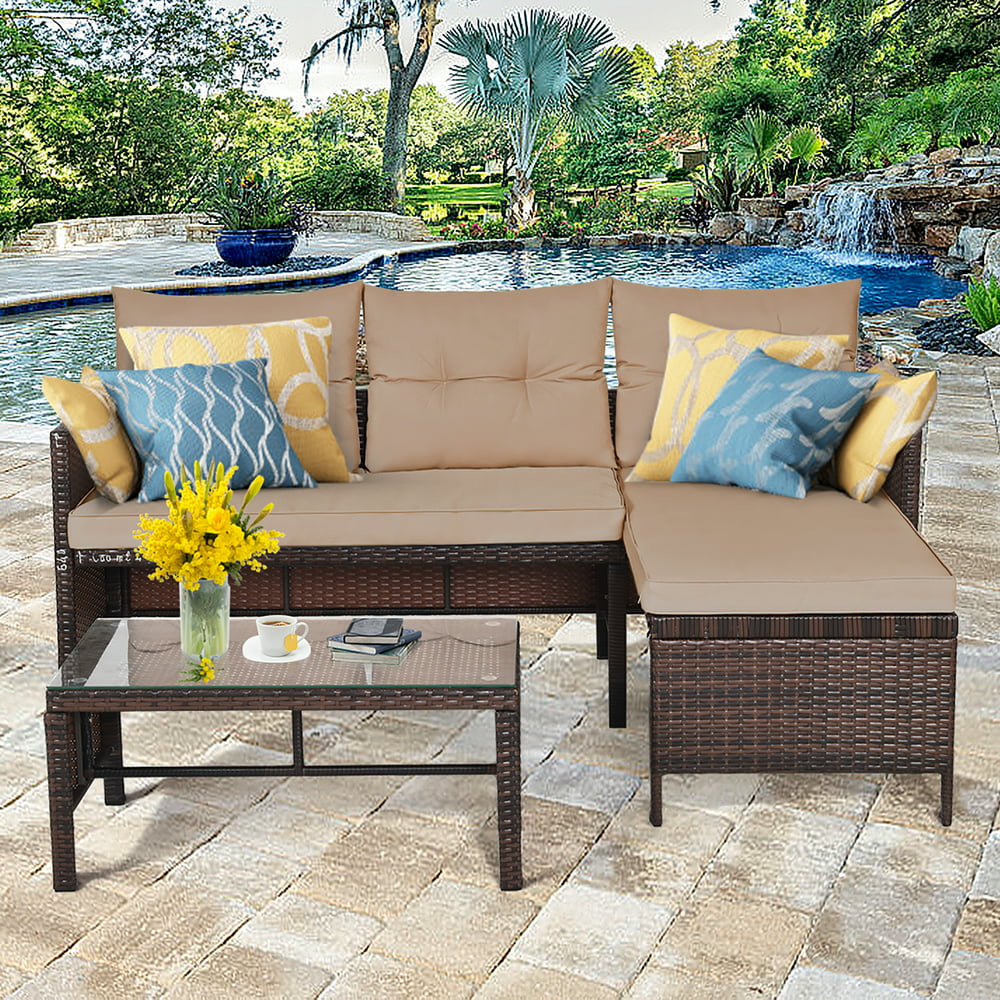 outdoor rattan sofa