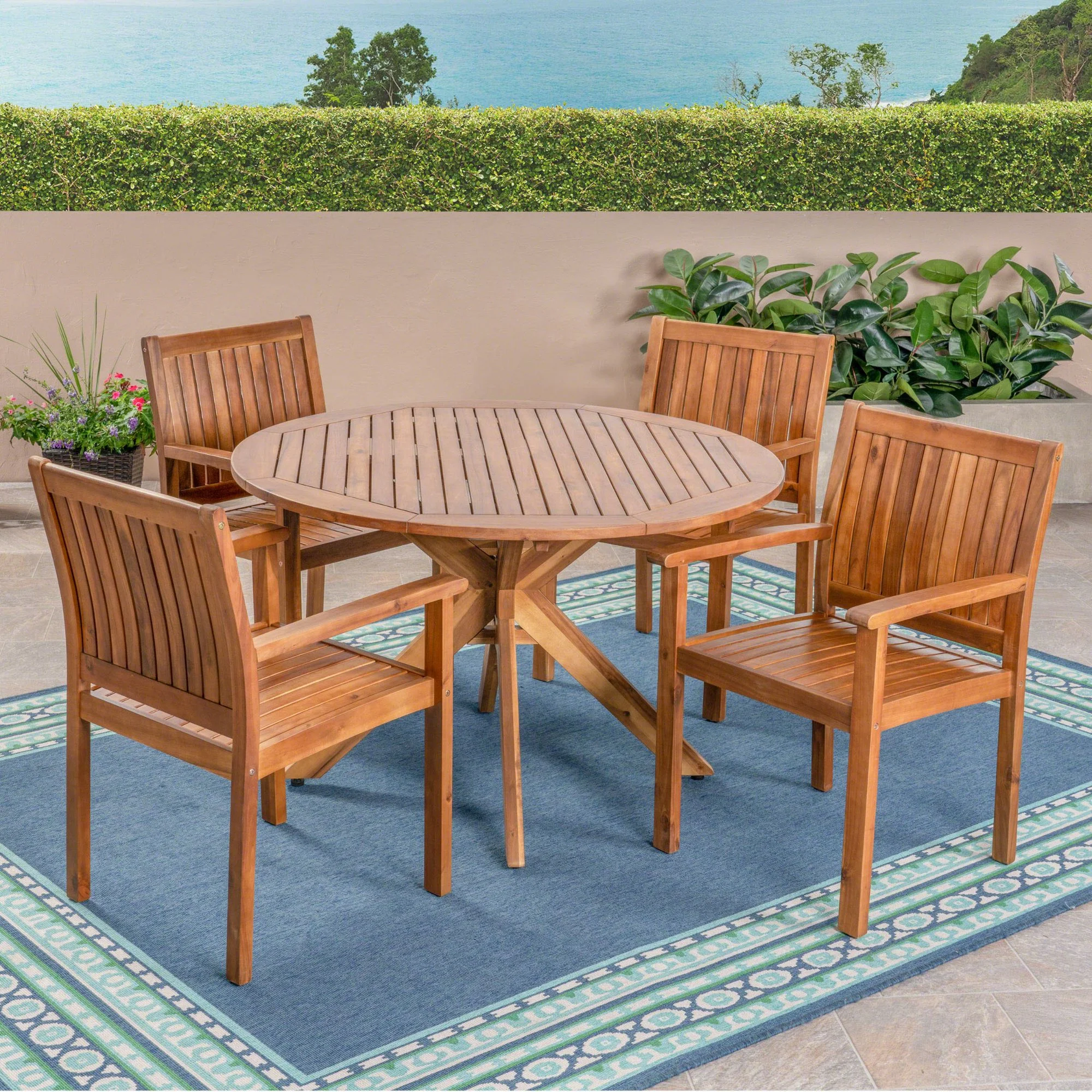Teak dining tables
