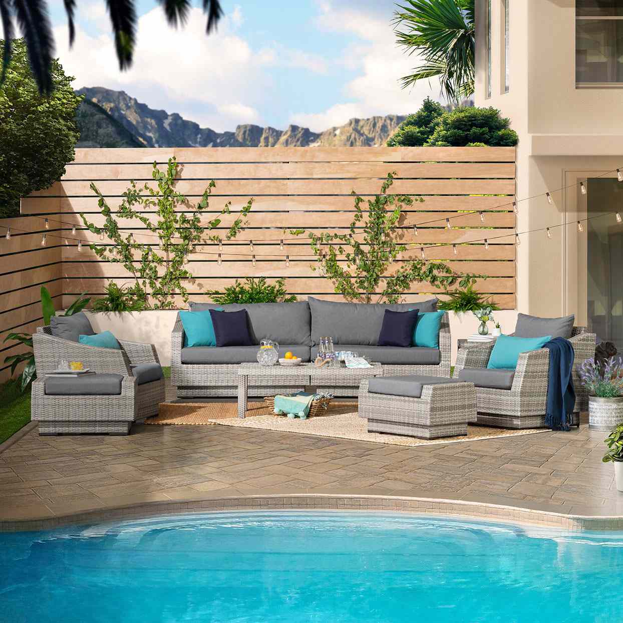 pool patio furniture