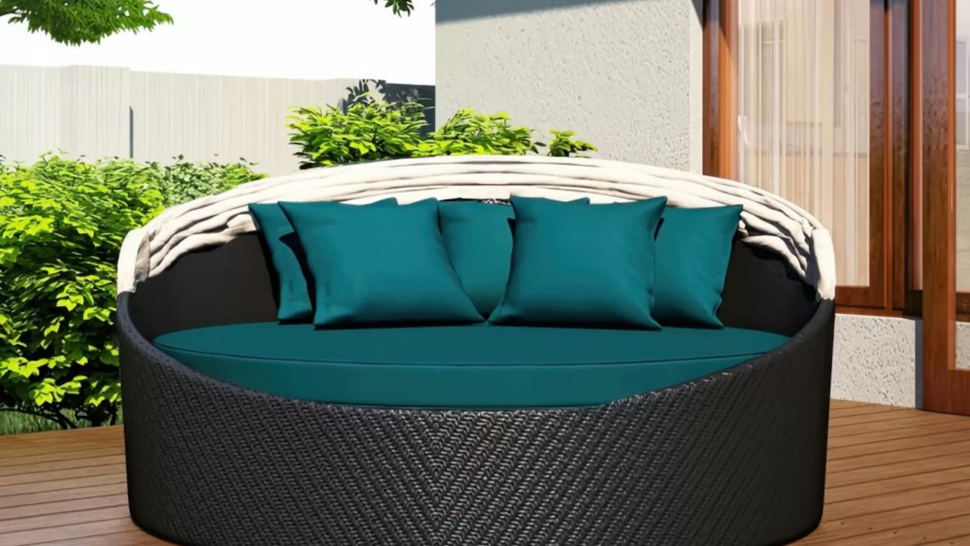 Round Outdoor Sofa Bed