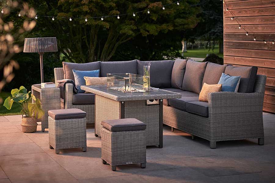 L-shaped modular sofa
