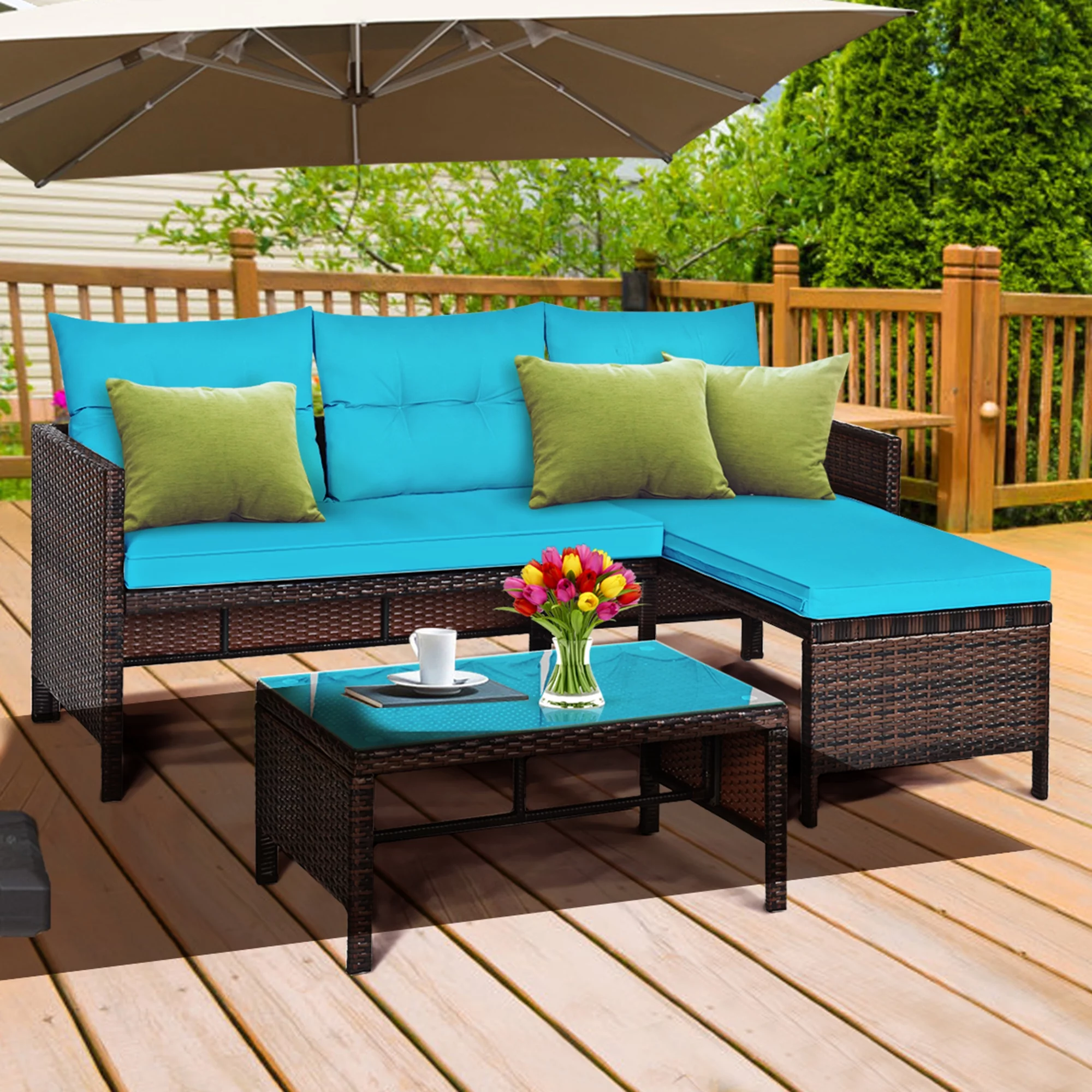 Clean rattan furniture