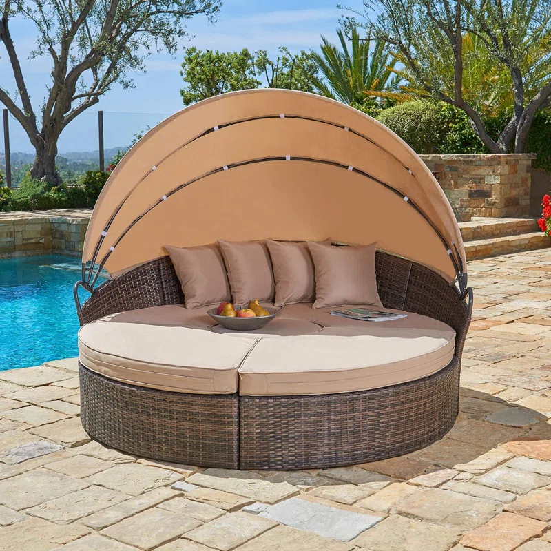 black outdoor sofa
