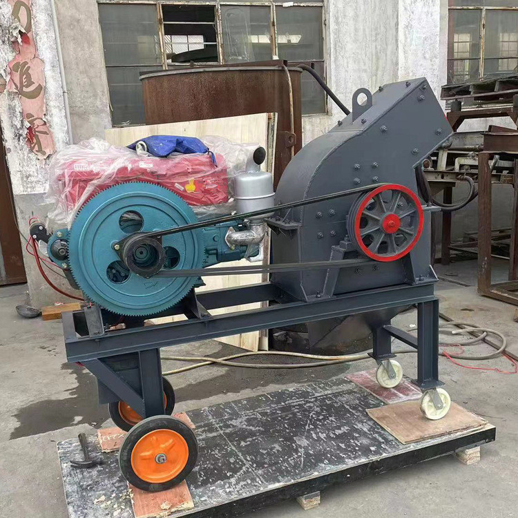 Factory Direct Movable Limestone Stone Rock Small Hammer Crusher Machine For Construction Waste