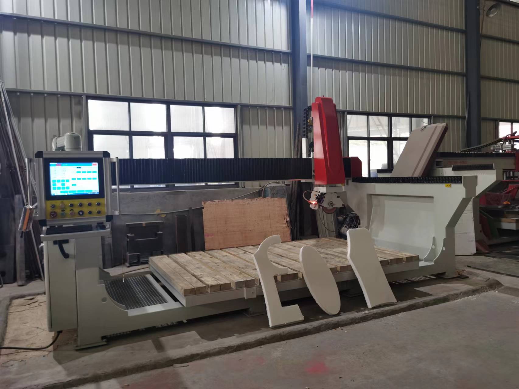 5 Axis Bridge Saw Stone Cutting Machine Cutter Natural Stone Marble Granite Five Axis Bridge Saw Cnc Stone Cutting Machine
