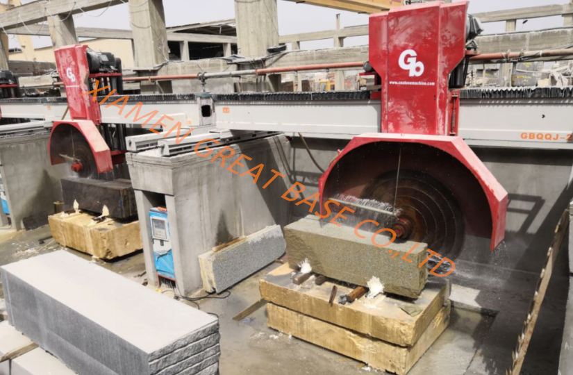 GreatBase GBQQJ Multi Blade Bridge Type Hydraulic Up/Down Stone Cutting Machine