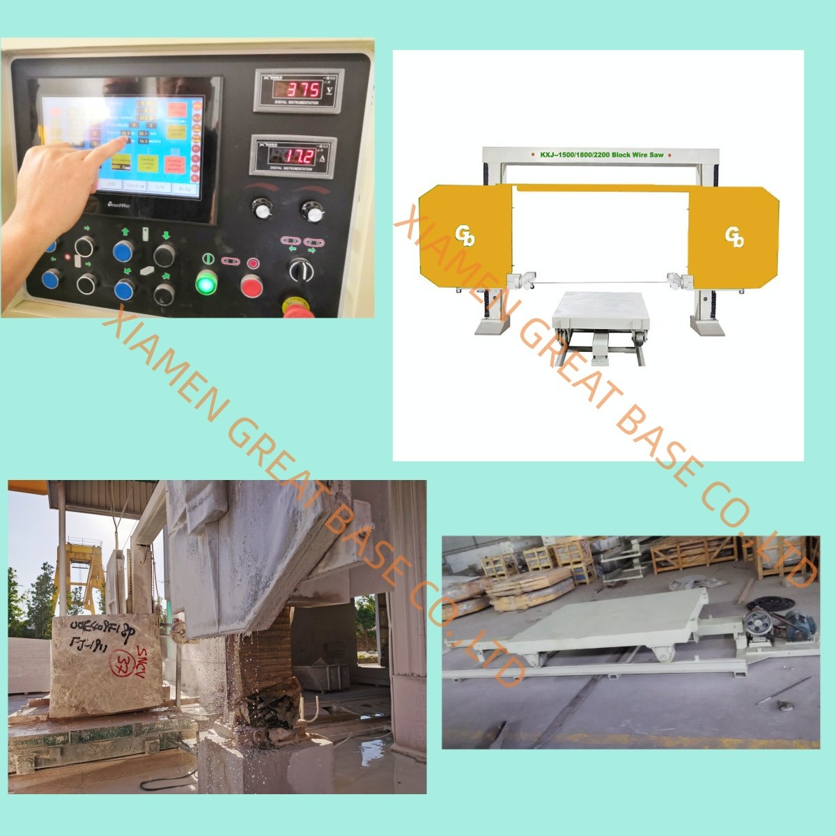Block Cutting Wire Saw Machine