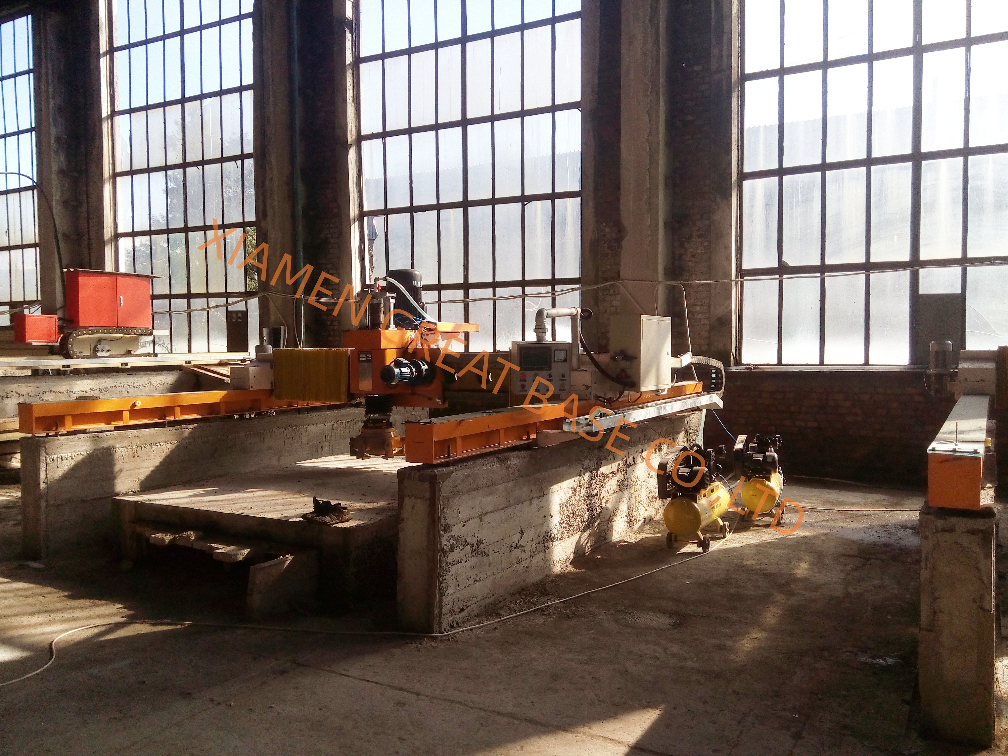 GreatBase QSM-100/2000 Bridge Type Single Head Polishing Machine (fickert abrasive)