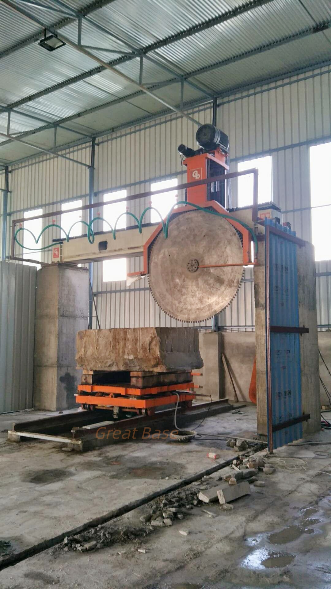 GreatBase GBQS-1800/2000/2200/2500/2800/3000 Bridge Type Block Cutter With Trolley