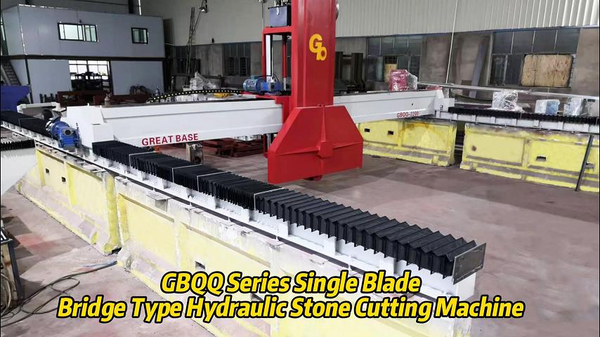 GreatBase GBQQ Series Single Blade Bridge Type Hydraulic Stone Cutting Machine