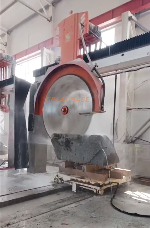 GreatBase GBQS Series Improved Bridge Type Block Cutter With Trolley