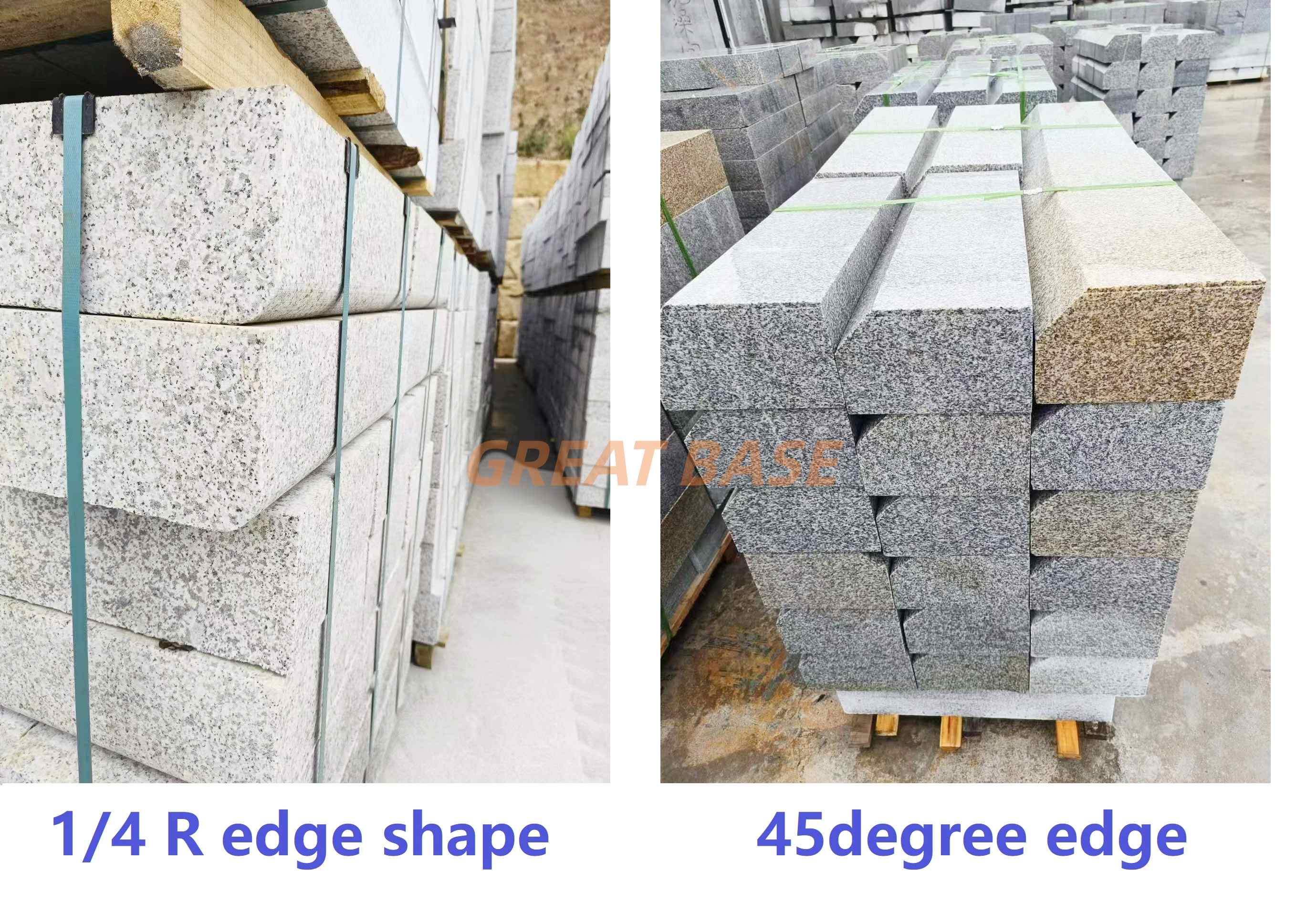 Great Base GBDJ-1200/2/3/4 Stone Chamferring Machine For Kerbstone 45° And 1/4 R edge Cutting