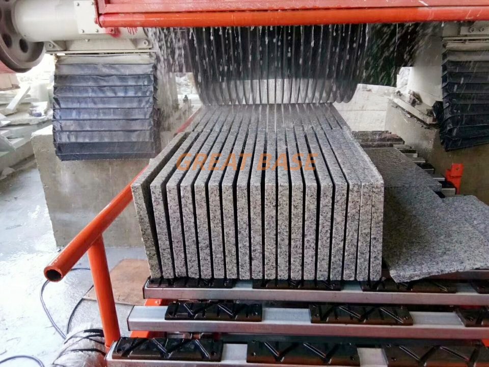 GreatBase GBTSW-1000/1200 Whole Structure Multi Disc Stone Cutting Machine For Thick Slabs