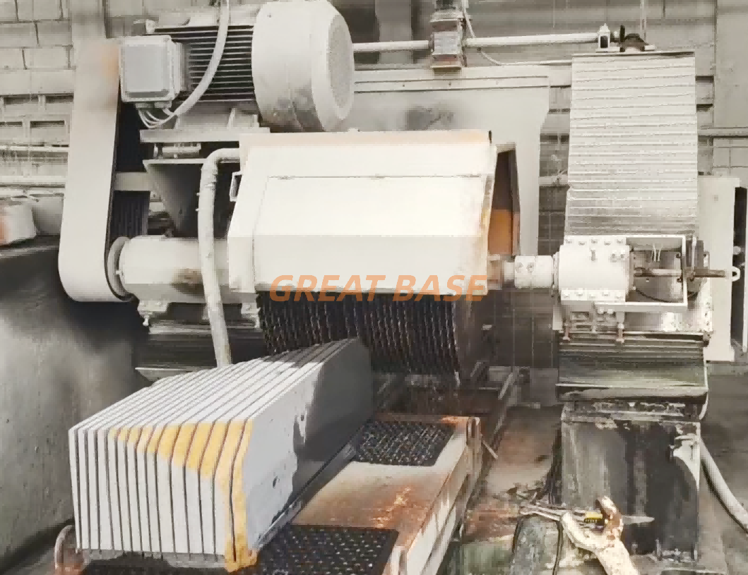 GreatBase GBTSW-1000/1200 Whole Structure Multi Disc Stone Cutting Machine For Thick Slabs