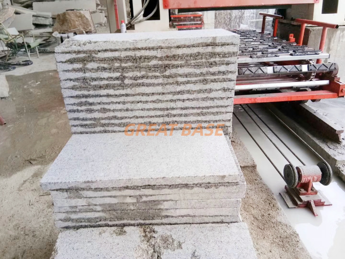 High Efficiency Great Base GBTS-600H Multi Blade Cutting Machine Continuously Stone Cutting Machine