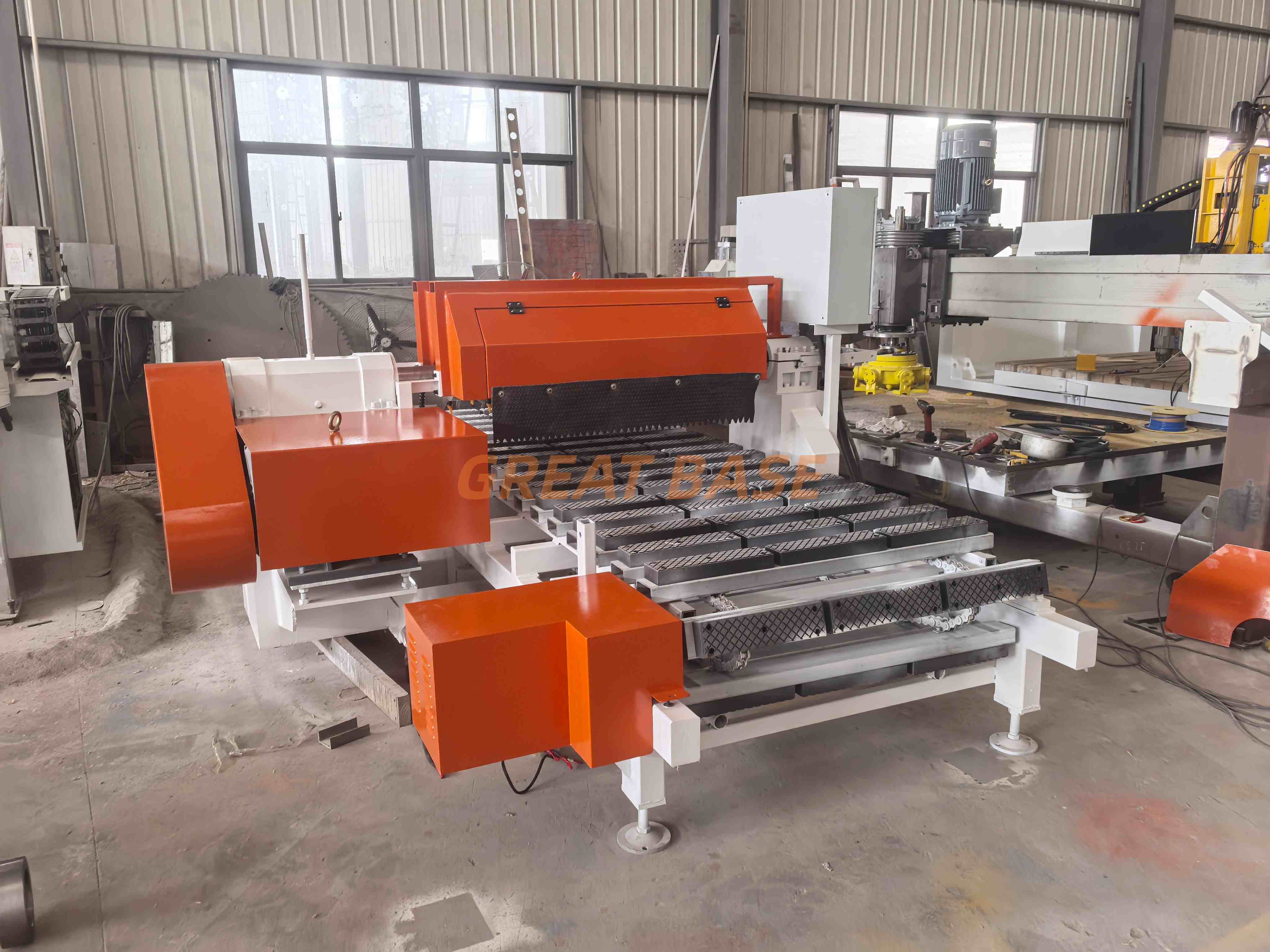 High Efficiency Great Base GBTS-600H Multi Blade Cutting Machine Continuously Stone Cutting Machine