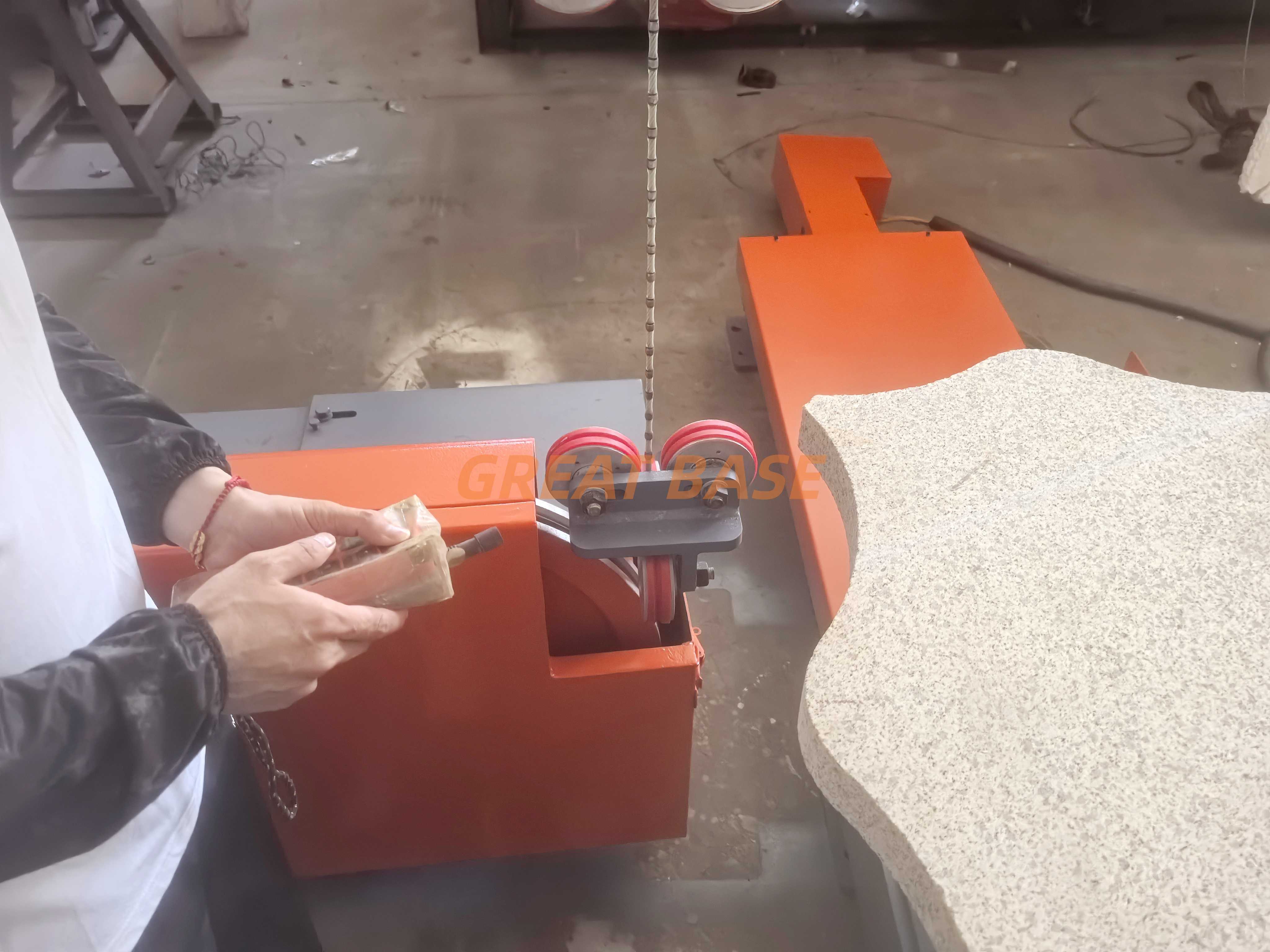Factory Direct Great Base GBMSJ-1200 CNC Wire Saw Machine Radius Kerbstone Processing
