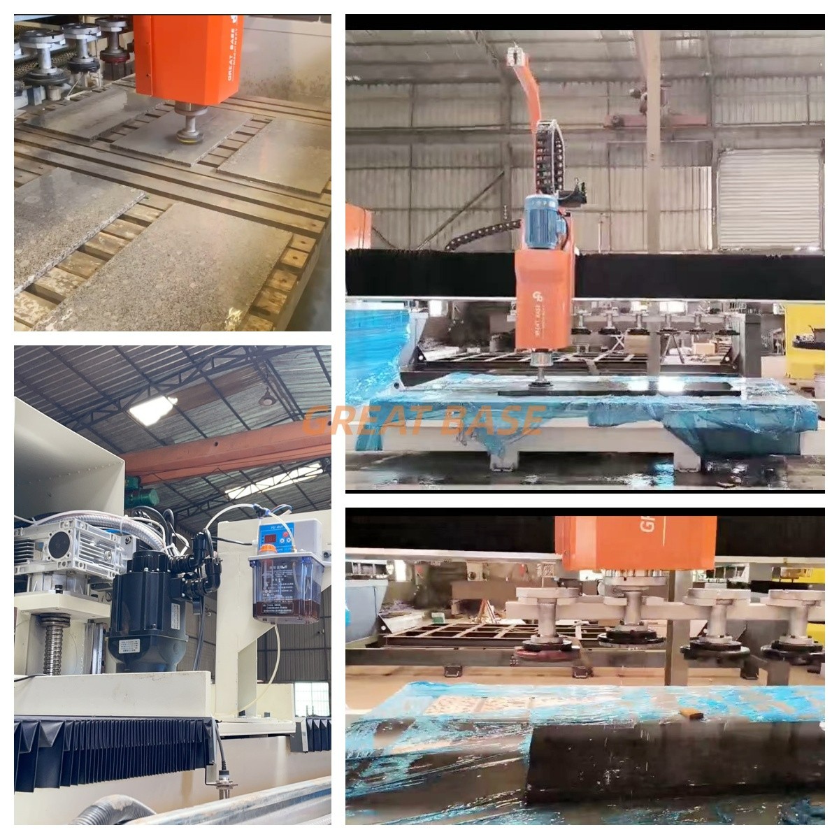 Integrated Automatic Multi Heads Stone Polishing Machine