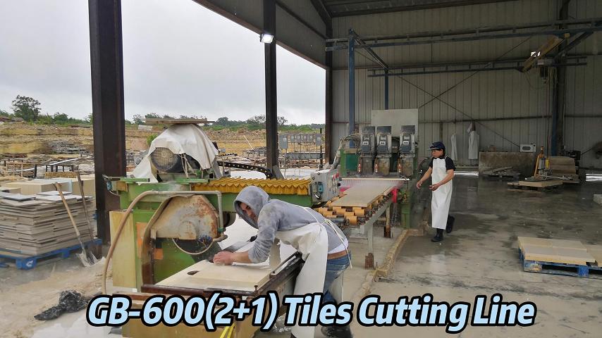 Great Base GB-600(2+1) Tiles Cutting Line paving stone cutting Line