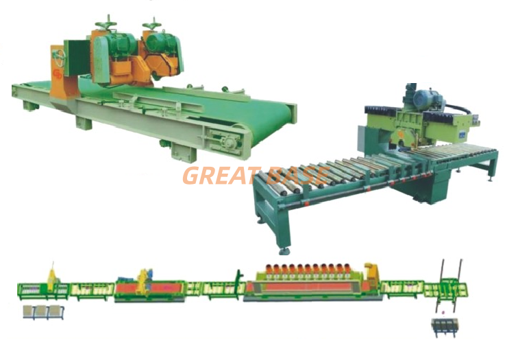 Great Base GB-600(2+1) Tiles Cutting Line paving stone cutting Line