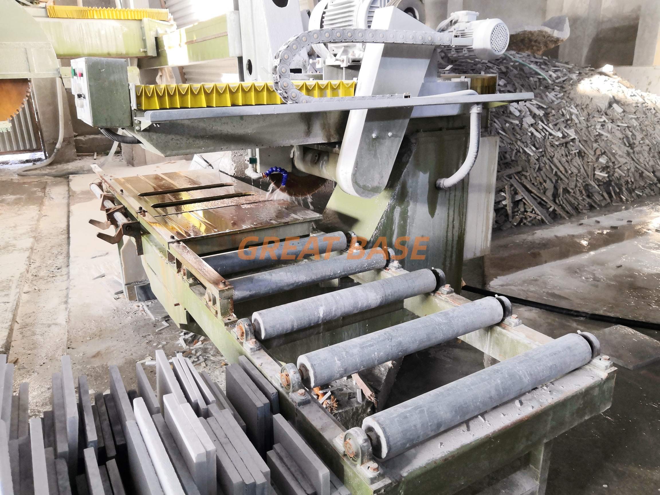 Great Base GB-600(2+1) Tiles Cutting Line paving stone cutting Line