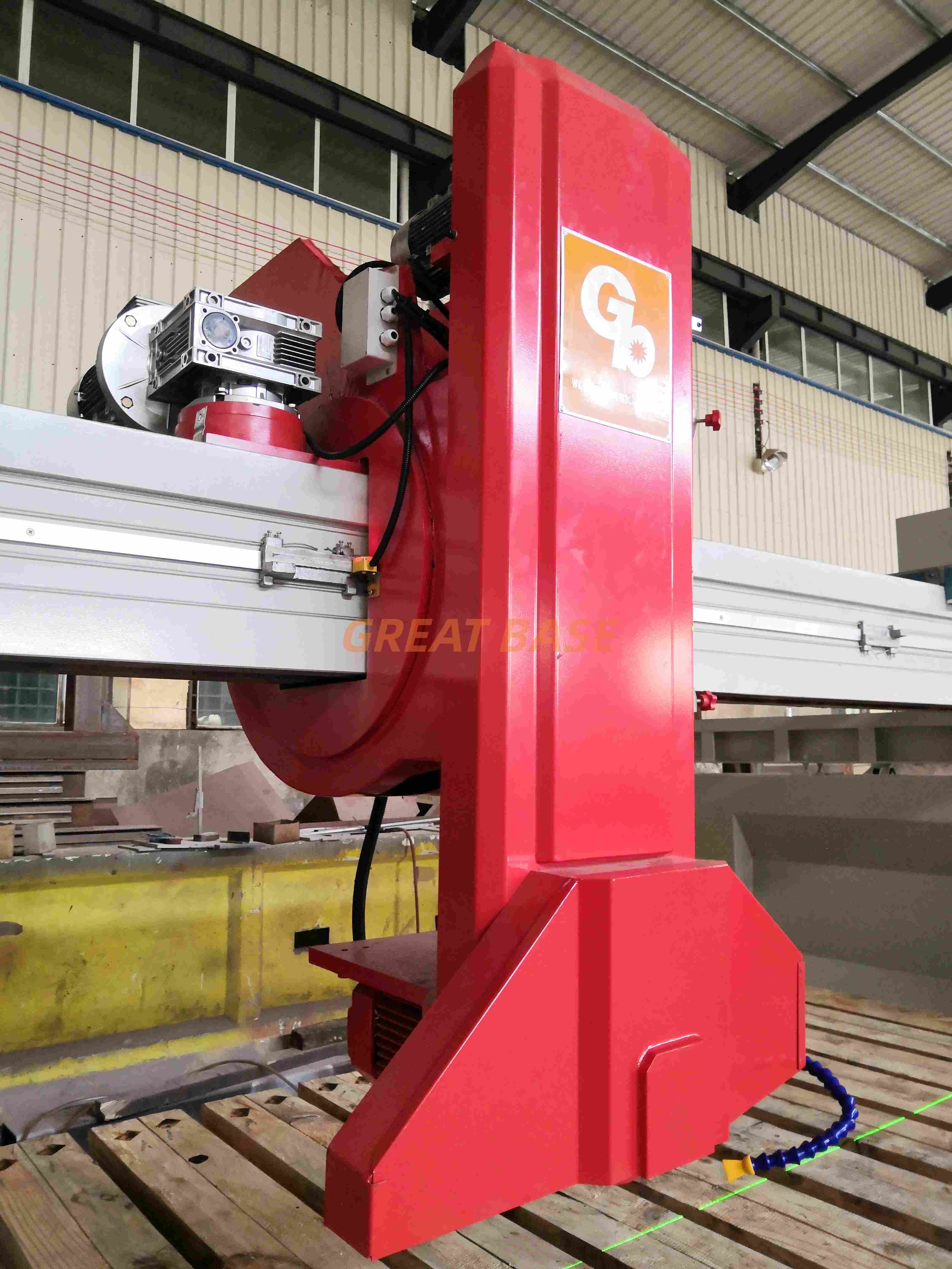 Factory Direct GBHW-625 Automatic Bridge Cutting Machine (Cutter Head Tilting 45°) for Granite Marble Stone Cutting