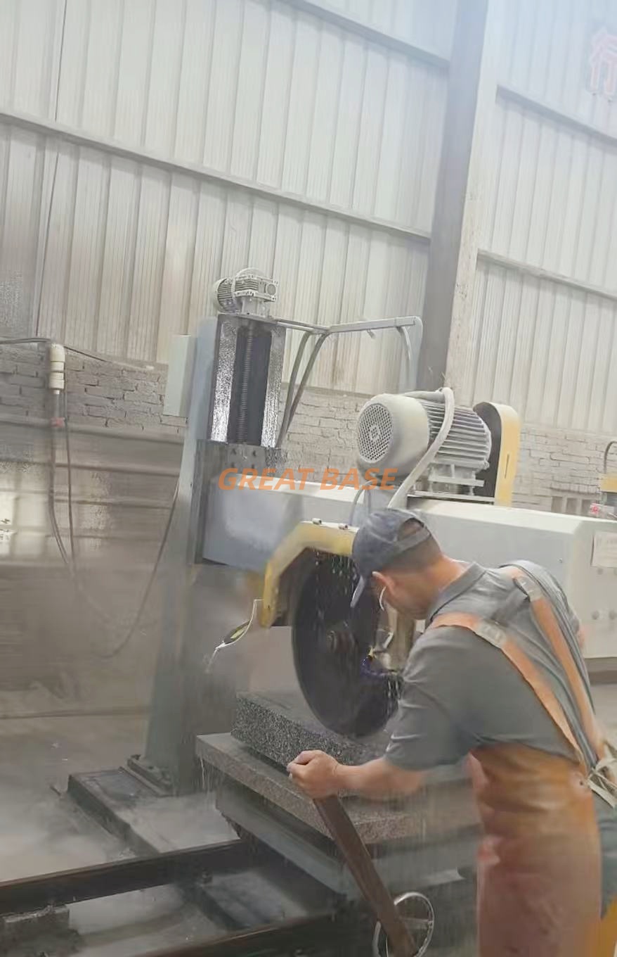Factory Direct GBSLJ-500 Manual Profile Saw Granite Tombstone Special Shape Stone Cutting Machine