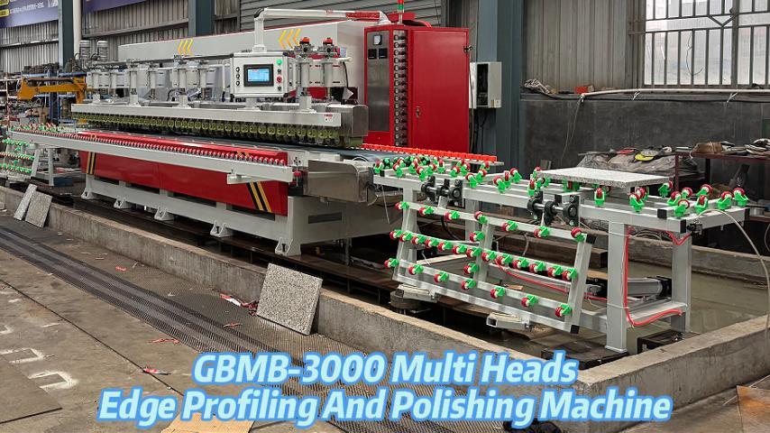 Automatic GBMB-3000 Multi Heads Edge Profiling and Polishing Machine Stone Polishing Machine for Marble Granite Slab and Concrete