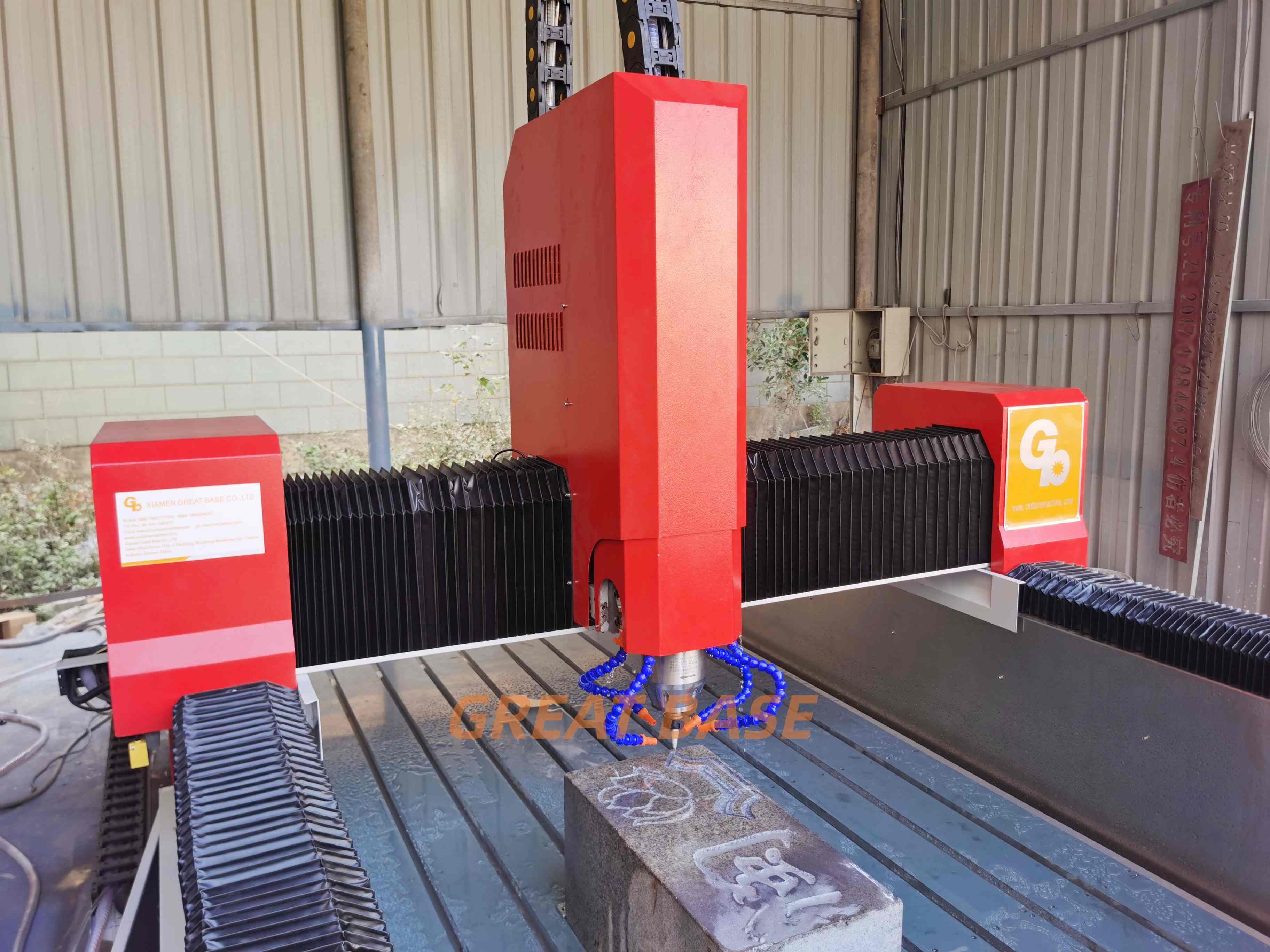 Factory Direct GBYH-1315/1325 CNC Router Stone Tombstone Engraving Machine with Rotary