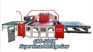 GreatBase GB6-500X Super Smart 30kw Multi-disc Line Concept Bridge Saw for Granite Slab Cutting Generating Complex Cuts Stone Cutting Machine