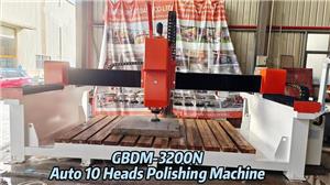 New Product Great Base GBDM-3200N Integrated Automatic 10 Heads Stone Polishing Machine