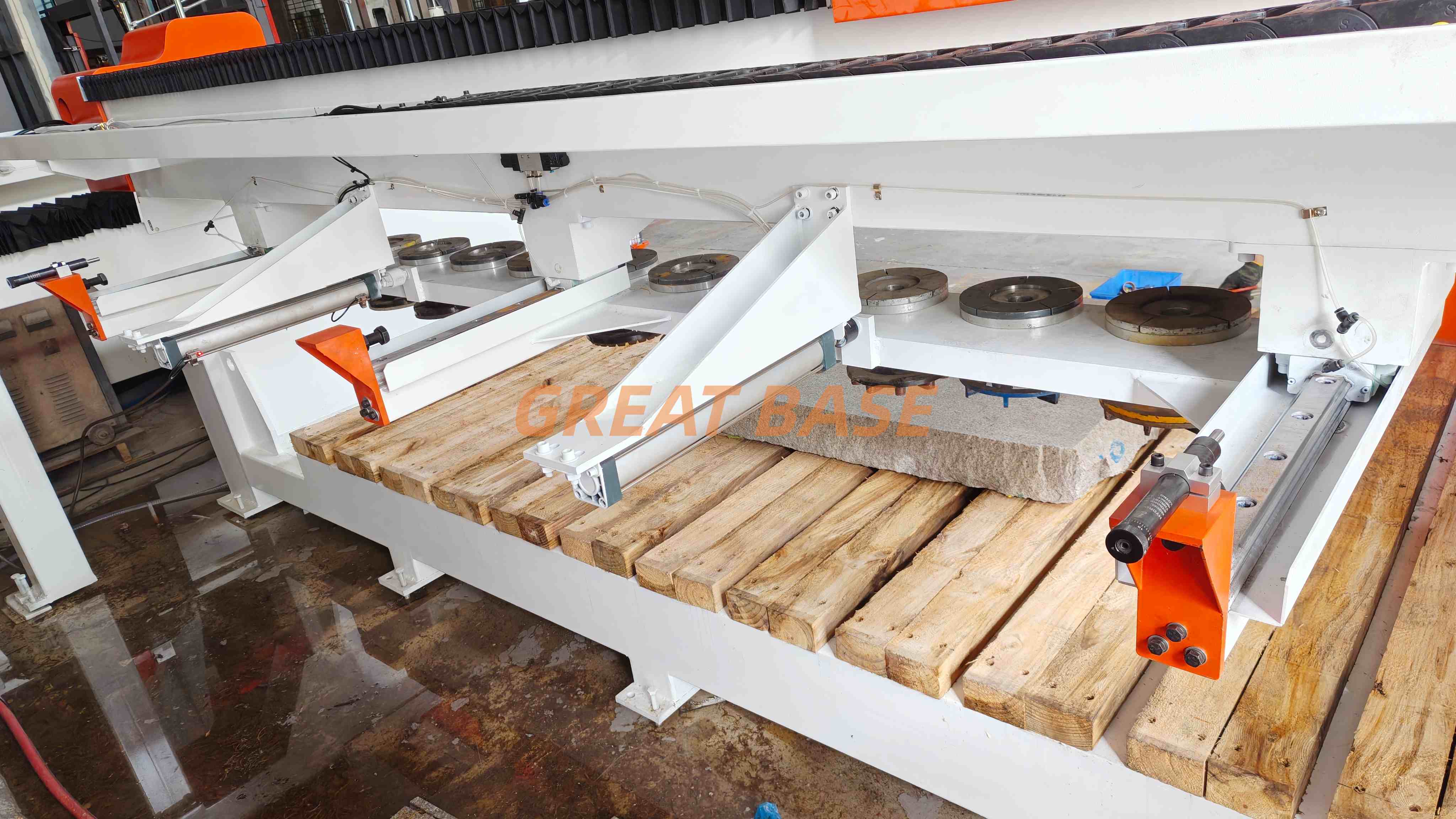 New Product Great Base GBDM-3200N Integrated Automatic 10 Heads Stone Polishing Machine