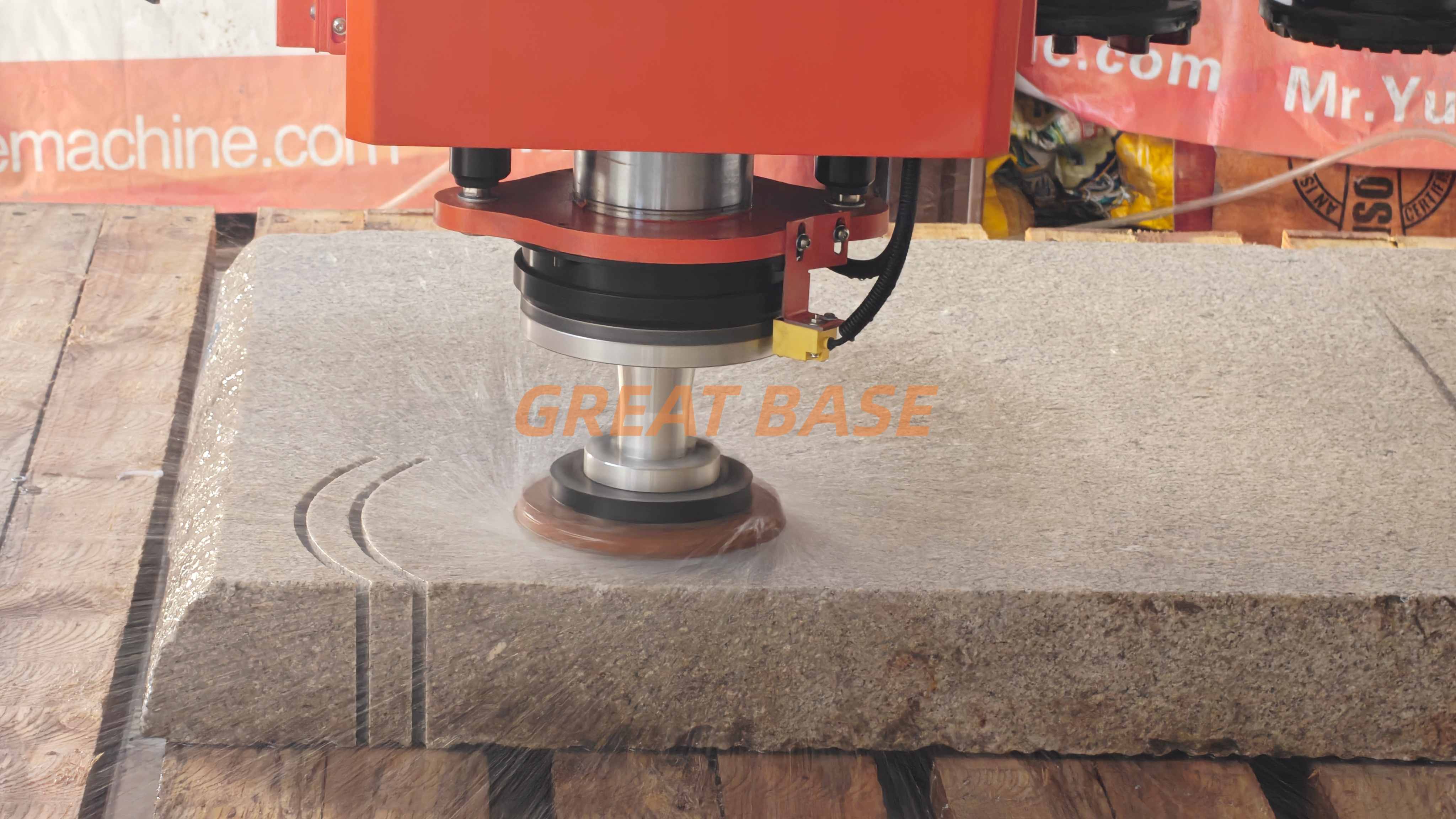New Product Great Base GBDM-3200N Integrated Automatic 10 Heads Stone Polishing Machine