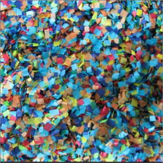 6X6MM Sneeuwvlok Rechthoekige Confetti Regen