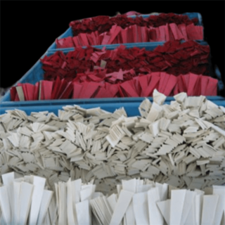 Veelkleurige Trapeziumvormige Weefsel Confetti