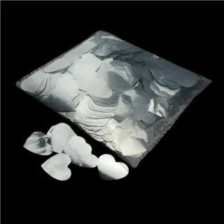 Confettis en feuille métallique en forme de coeur