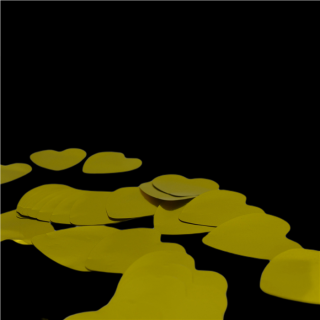 Hartvorm Metallic Folie Confetti