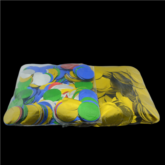 Metallic Gold Confetti Circle