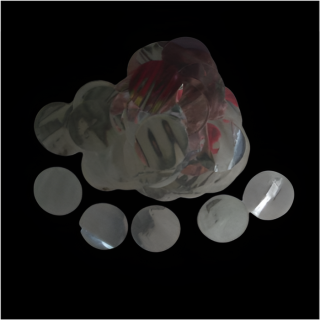 Metallic Gold Confetti Circle