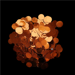 Min Ronde Metallic Confetti 10kg