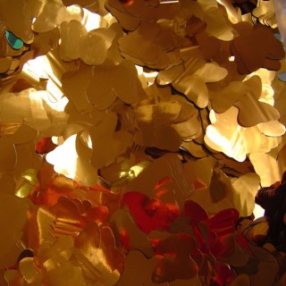 Metallic vlindervormige glitterconfetti