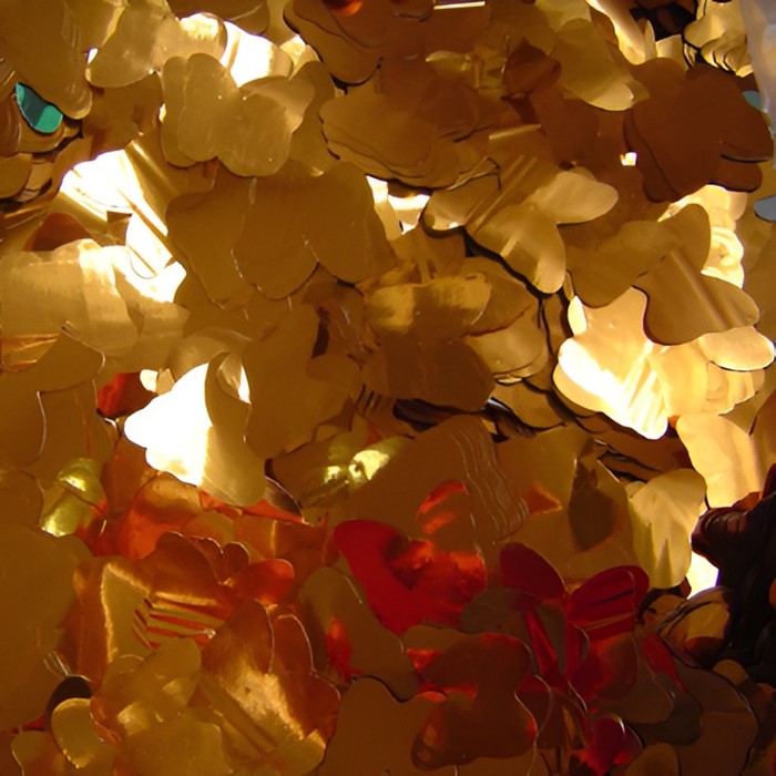 confetti cutouts glitter