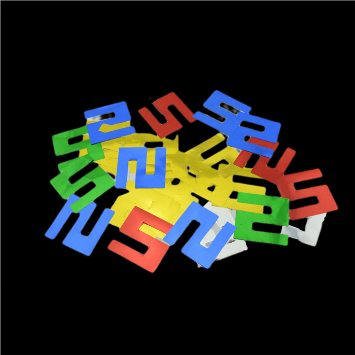 定制形状五彩纸屑