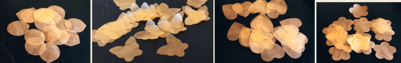 round biodegradable confetti